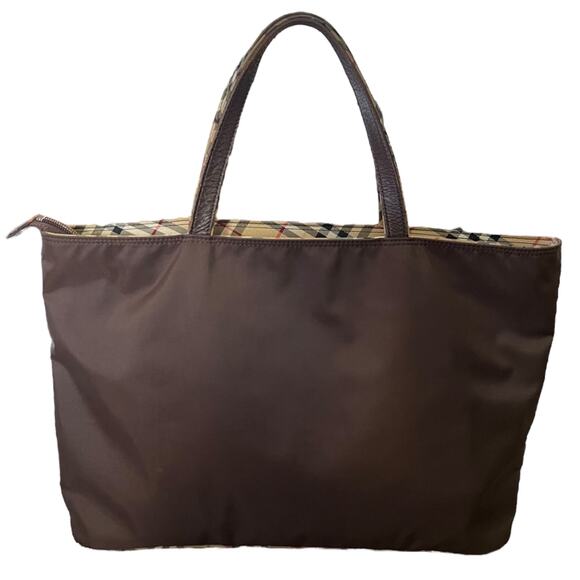 Burberry Brown Nova Check Tote - Picture 2 of 11